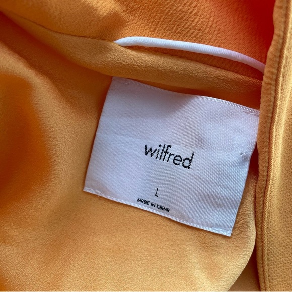 Wilfred Cherrelle Blazer Jacket Yellow Double Breasted Oversized Size Large - Picture 8 of 11